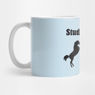 Stud Wanted Two Stallion Horses Monotone Mug